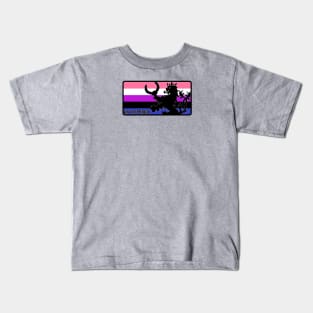An Tir Pride - Genderfluid - Oblong Kids T-Shirt